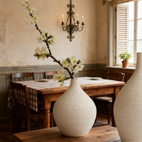 Vases en céramique modernes et minimalistes, vases à fleurs en céramique Art Déco pour étagère, bureau, bibliothèque, entrée et table basse