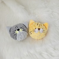 Jouet pour chien en peluche TPR, balle rebondissante, animal mignon de dessin animé, durable, anti-ennui, 5 cm, intérieur/extérieur