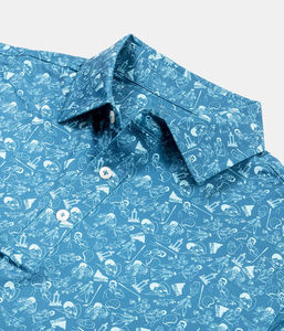 Logotipo personalizado Sublimación Rendimiento Deportes al aire libre Absorbe la humedad 88% Poliéster 12% Spandex Ropa de golf para hombre Polo de golf - Product Image 3