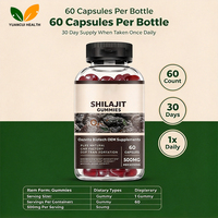 Gummies d'extrait de Shilajit végétaliennes non-OGM ODM, bonbons gélifiés diététiques, vente en gros, stock en vrac