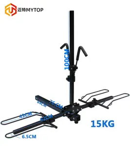 제품 상세 정보 합금 자동차 지붕 캐리어 랙 2 이동식 롤러 탑 자전거 라이더 자전거 랙