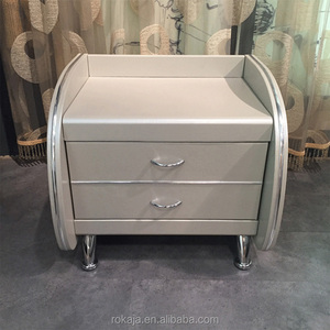 Cheap Hotel <strong>Bedside</strong> <strong>Tables</strong> Modern <strong>Silver</strong> Wooden <strong>Bedside</strong> <strong>Table</strong> Nightstands Bedroom Furniture Set - Product Image 2