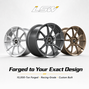 LSW LS8046 1 Piece Custom Forged Alloy <b>Wheel</b> Brushed Bronze Multi‑Spoke Custom Car Rim - Product Image 5