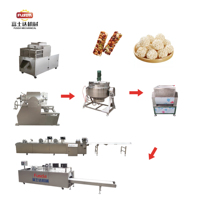 Nouvelle ligne de production de boules de riz en acier inoxydable FSD pour machines à snacks, usine, haute productivité, grande capacité