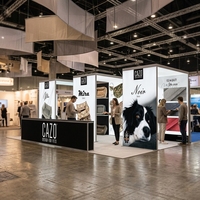 Stand d'exposition modulaire en aluminium 20x10 avec éclairage LED rétroéclairé, montage sans outil, en forme d'arche