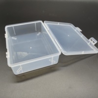 Boîte en plastique transparente rectangulaire en PP pour le rangement à domicile et au bureau, emballage