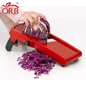 Muestra <span class=keywords><strong>gratis</strong></span> Útil Cocina cuchillas ajustables mandoline cortador de verduras naranja Col cortadora - Product Image 1