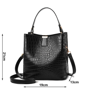Wholesale Pu Leather Luxury Women Bucket Bags Design Ladies Sling Tote Bags Hand Bag Trendy Women's <b>Handbag</b> for Lady - Product Image 1