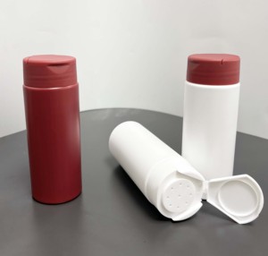 5 oz 150ml trắng đen xám hồng xanh nâu nhựa tròn bột Talcum chứa với nắp vặn nắp chai bột khô - Product Image 3