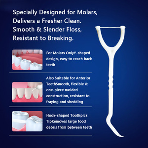 Fabricación de Hilo <span class=keywords><strong>Dental</strong></span> Individual con Bajo MOQ y Precio Económico, Hilo <span class=keywords><strong>Dental</strong></span> de Colores con Mango Ergonómico Antideslizante, Hilo <span class=keywords><strong>Dental</strong></span> de Carbón - Product Image 3