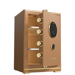 Caja Fuerte Personalizable de Acero con Cerradura Electrónica de Huella Dactilar y Contraseña, Versión Honor, Color Café Oscuro - Product Image 4