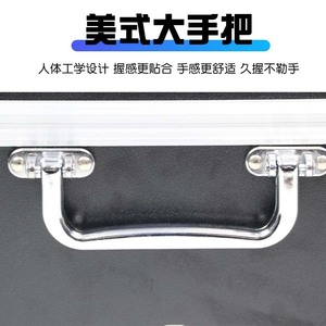 Caja de Herramientas de Aleación de Aluminio Fengyuan 60x40x30 cm con Cierre de Pestillo, Estuche de Almacenamiento de Herramientas Portátil - Product Image 4