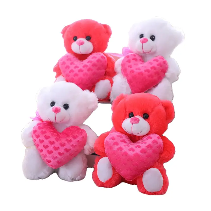 Venta caliente promoción listo para nave de moda lindo regalo de día de San Valentín te amo oso de peluche de juguete de peluche rosa de peluche oso de peluche