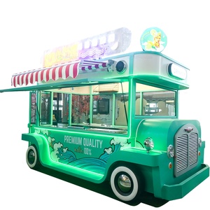 Camion de cuisine mobile vert, standard américain, cuisine de rue en vente / Camion de cuisine mobile rapide et entièrement équipé - Product Image 1