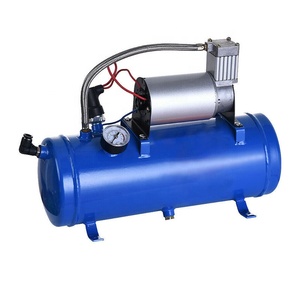 Klaxon de train super puissant 150 dB, coaxial, étanche, avec réservoir d'air de 6 L, compresseur d'air, kit de klaxon de train à 4 trompettes pour voiture, camion, fourgonnette, 24 V - Product Image 2