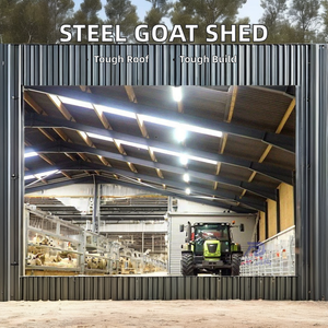 Capannone Prefabbricato in Acciaio <span class=keywords><strong>per</strong></span> Allevamento di Pecore e Capre, Design Leggero, Riparo <span class=keywords><strong>per</strong></span> Bestiame, Lavorazione di Piegatura, Saldatura e Taglio - Product Image 6