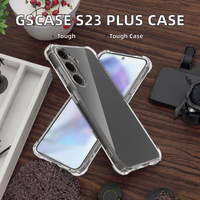 GSCASE Clear TPU Phone Case pour Samsung S23 Plus A55 5G Shockproof Bumper Protective Mobile Cover