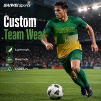 Camiseta de Fútbol Personalizada con Nombre y Número, Sublimación Completa, Transpirable