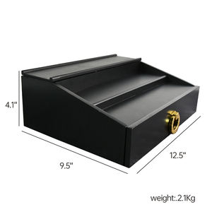 Modern Bamboo Cologne Storage <b>Stand</b> Three-Layer Organizer Display Cabinet for Men - Product Image 6