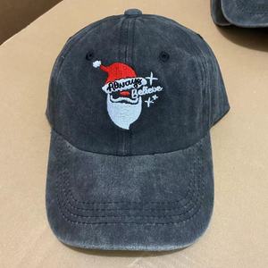 قبعات مرحة لعيد الميلاد المجيد قبعات سانتا كلوز قبعات بيسبول مطرزة مغسولة دائمًا - Product Image 6