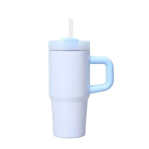 Sublimation Children Kid BPA Free Mini Custom 14oz Stainless Steel Thermal Vacuum Insulated Water <b>Bottle</b> Tumbler Cup with Handle - Product Image 2