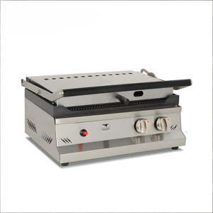 Grill à gaz commercial, plaque de cuisson, presse à panini, machine à griller à rainures, grille à pain grillé au gaz, grill de contact pour hamburger, sandwich - Product Image 5