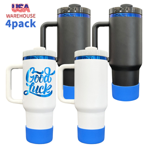 Paquete de 4 Vasos Térmicos de Acero Inoxidable Azul de 40 oz con Aislamiento al Vacío de Doble Pared para Viajes y Actividades al Aire Libre, Envío desde Almacén en EE. UU. - Product Image 2