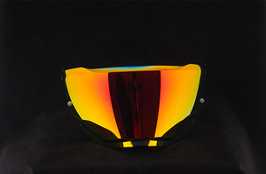 Visera para <span class=keywords><strong>Casco</strong></span> de Motocicleta TT COURSE Transparente con Efecto Humo, Colores ROJO REVO y DORADO, Hecha de Material PC Nuevo - Product Image 4