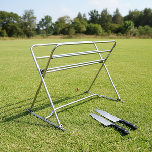 Support pliable jetable gris en acier inoxydable SS304 personnalisé pour le désossage et le désépaississement, idéal pour la cuisine, la boucherie et la chasse en extérieur - Product Image 1