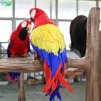 Gecai - Perroquet animatronique réaliste d'inspiration jungle - Idéal pour la décoration de lieux commerciaux, zoos et parcs