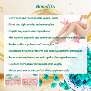 Cápsulas y Pastillas Vaginales <span class=keywords><strong>para</strong></span> Reafirmar la Zona Íntima Femenina con Ingredientes Herbales 100% Naturales, Encogen e Hidratan el Tejido Vaginal - Product Image 5
