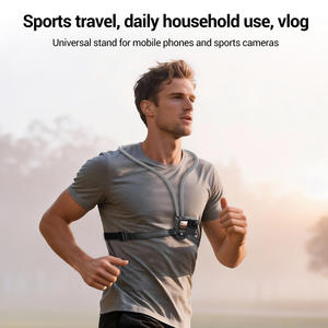 Soporte para cámara de acción compatible para el cuello, rotación de <span class=keywords><strong>360</strong></span>°, diseño flexible, amortiguación de movimiento, construcción de silicona y aleación de aluminio - Product Image 2