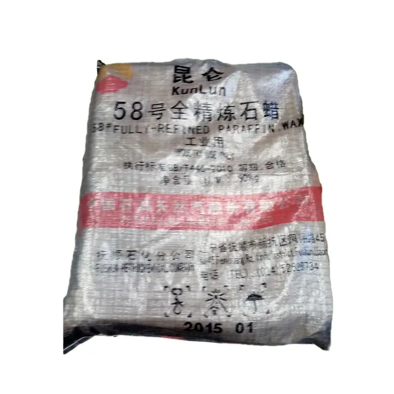 Atacado 58/60 China fabricar preço massa de cera de Parafina Inteiramente refinada