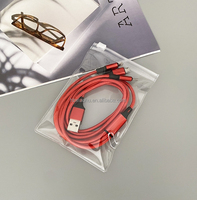 Transparent 18*15cm PVC Ziplock bijoux emballage sacs pour câble de charge bonne qualité bijoux pochette fermeture éclair pochette