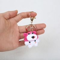 Porte-clés en crochet de boule fantôme fait main exquis personnalisé pour les couples et les amis comme cadeau commémoratif
