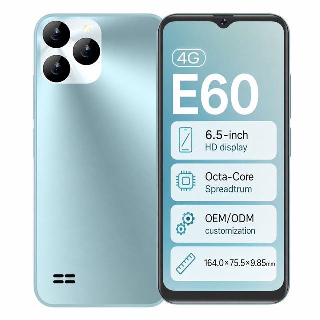 4G LTE Android 15 Smartphone E60 Camera 5MP Camera 32GB ROM Dual Card Slot Gaming Phone Mobile Phones