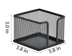 Porte-stylos de bureau, organisateur de crayons, porte-stylos en maille métallique, porte-clips, porte-blocs-notes, organisateur de papeterie, logo personnalisé - Product Image 3