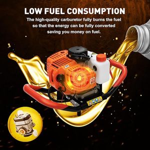 เครื่องเจาะดินไฮดรอลิกแบบพกพา ระดับอุตสาหกรรม 63 ซีซี ความแม่นยำสูง สำหรับงาน DIY เจาะรูโลหะ ขับเคลื่อนด้วยมอเตอร์ 2 จังหวะ ขนาด 1/2 นิ้ว - Product Image 4