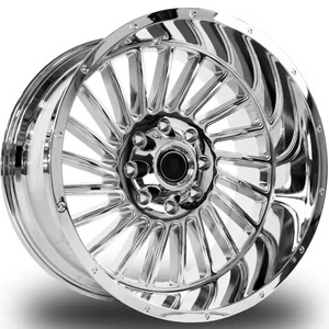 Jante de luxe personnalisée pour RAM Ford 8/10 trous 8x170 8x180 8x200 8x165.1 10x225 22 24 26 28 <span class=keywords><strong>30</strong></span> pouces Jante chromée polie - Product Image 6