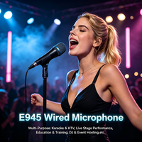 Microphone vocal filaire professionnel E945 – Micro dynamique portable en métal durable pour performances scéniques en direct – Fournisseur