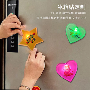 แม่เหล็กติดตู้เย็นรูปหัวใจ ลายการ์ตูนอนิเมะ ดีไซน์สร้างสรรค์ สำหรับตกแต่งประตูตู้เย็น ปรับแต่งได้ - Product Image 3