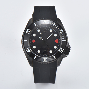 Custom Men's <b>Mechanical</b> Calendar <b>Watch</b> with Luminous Dial & Silicone Strap Waterproof Business Timepiece Direct From Factory - Product Image 1