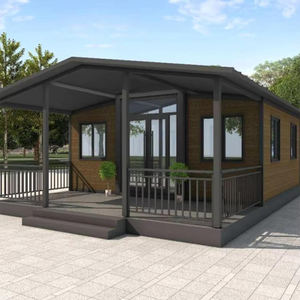 可折叠预制房屋豪华老人房便携式小屋可拆卸结构轻型钢门别墅快速安装度假村 - Product Image 1