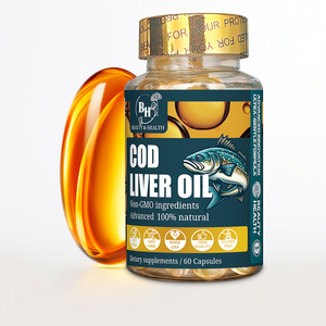 OEM/ODM <strong>Cod</strong> <strong>Liver</strong> <strong>Oil</strong> <strong>Softgel</strong> Capsules Omega-3 Rich Supplement for Immune Support Bone Health Adults - Product Image 2