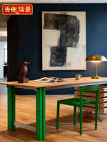 Bureau d'artiste, poste de travail en profilé aluminium, tiroir mobile, bureau d'ordinateur, table au design créatif