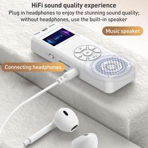 Radio FM, Lector de <span class=keywords><strong>Libros</strong></span> Electrónicos y Función de Grabación, Reproductor de MP3 y MP4 con Bluetooth para Música, Audiolibros y Entretenimiento - Product Image 5