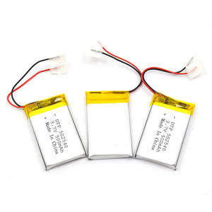 Fournisseur 3.7V Rechargeable 502530 502531 502533 502535 502540 37V 400mah 500mAh Lithium-Ion Batterie de poche pour appareils photo numériques - Product Image 6