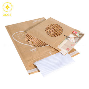 Tùy chỉnh in phân hủy sinh học <span class=keywords><strong>Kraft</strong></span> bưu phẩm phong bì độn tổ ong giấy cho chuyển phát nhanh vận chuyển - Product Image 3