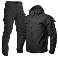 Ropa y Pantalones Impermeables y Cortavientos de Forro Polar Cálido para Invierno, de Color Sólido, Adecuados para Pescar