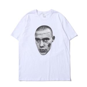 Camisetas de <span class=keywords><strong>Hombre</strong></span> con Estampado Personalizado, Cuello Redondo, <span class=keywords><strong>Manga</strong></span> Corta, Ajuste Ceñido, Dobladillo Curvo, Estilo Mafia - Product Image 3